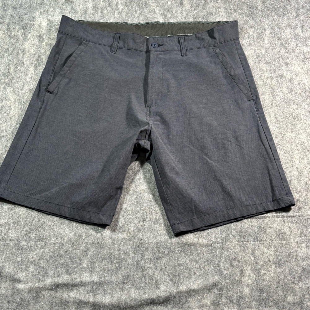 Ron Jon Surf‎ Shop Mens Gray Flat Front Chino Shorts Size 36